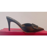 Valentino Satin Crystals VLogo Signature mules 10 2023