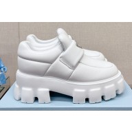 Prada Soft padded nappa leather loafers White 2023