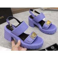 Versace Heel 8cm Medusa Biggie Sandals Lilac 2023