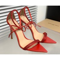Gianvito Rossi Heel 10.5cm MONTECARLO Sandals Red with crystals 2023