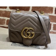 Gucci GG Marmont mini shoulder bag ‎739682 Nude 2023