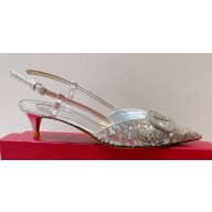 Valentino Crystal VLogo Signature Sequin slingback pumps 11 2023
