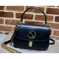 Gucci Blondie top-handle bag 735101 in Leather Black 2023