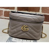 Gucci GG Marmont mini shoulder bag 699515 Nude 2023