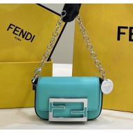 Tiffany & Co. charm x Fendi Nano Baguette Bag Charm in Tiffany Blue leather with Sterling Silver 2023