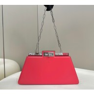 Fendi leather Peekaboo Cut Medium bag Pink 2023