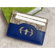 Gucci Card case with cut-out Interlocking G 701425 Blue 2023