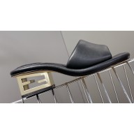 Fendi Baguette nappa leather slides Black 2023