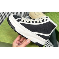 Gucci Heel 5cm GG canvas High-top Sneakers 746768 Black 2023
