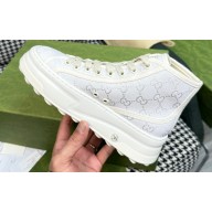 Gucci Heel 5cm GG canvas High-top Sneakers 746768 White 2023