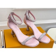 Louis Vuitton Heel 6.5cm Strass Sparkle Sandals 08 2023