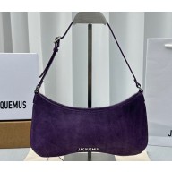 Jacquemus Le Bisou Pony-hair shoulder bag 2089 Purple