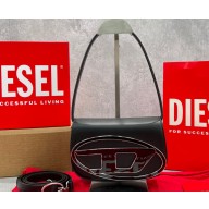 Diesel 1dr Shoulder Bag in Leather Black