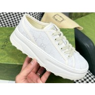 Gucci Heel 5cm GG canvas Low-top Sneakers 746766 White 2023
