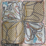 Louis Vuitton square silk Scarf 90x90cm 08 2023