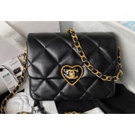 Chanel Mini Flap Bag in Lambskin AS3979 Black 2023