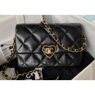 Chanel Medium Flap Bag in Lambskin AS3986 Black 2023
