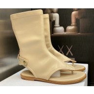 Dior Lambskin Spirit Thong Sandals Beige 2023