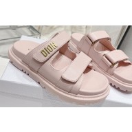 Dior Lambskin DiorAct Slides Light Pink 2023