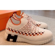 Hermes knit with braided Bolduc Flex Women/Men sneakers 01 2023