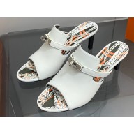 Hermes Heel 7cm Cute sandals White 2023