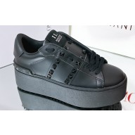 Valentino Heel 6cm platform Rockstud Untitled sneakers in calfskin Black 2023