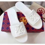 Cheap Sale Tory Burch ELEANOR JELLY SLIDE Sandals White 2023