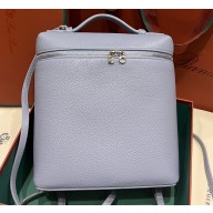 Loro Piana Extra Pocket Backpack L 23.5 in Dyed Calfskin Pale Blue