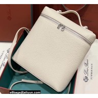 Loro Piana Extra Pocket Backpack L 23.5 in Dyed Calfskin White