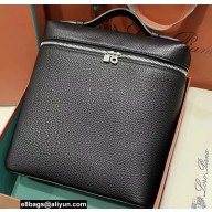Loro Piana Extra Pocket Backpack L 23.5 in Dyed Calfskin Black