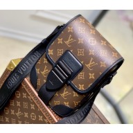 Louis Vuitton Archy Messenger PM Bag M46442 Monogram Macassar canvas