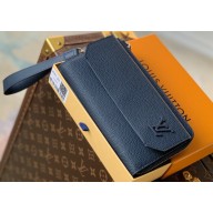 Louis Vuitton LV Aerogram cowhide leather New Long Wallet M69831 Blue