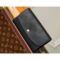 Louis Vuitton Mahina perforated calf leather Iris Wallet M60143 Black