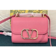 Valentino Vlogo Leather Shoulder Bag 2051 Pink 2023