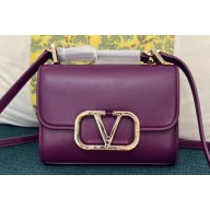 Valentino Vlogo Leather Shoulder Bag 2051 Purple 2023