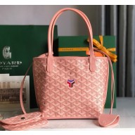 Goyard Anjou Reversible Claire-Voie Mini Tote Bag Pink