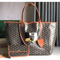 Goyard Hulot Print Saint Louis Claire-Voie PM/GM Tote Bag Brown