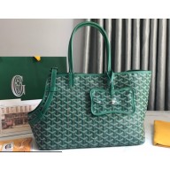 Goyard Chien Gris Pet Tote Bag Green