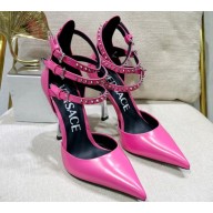 Versace Heel 11cm Spiked Pin-Point Pumps Pink 2023