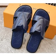 Louis Vuitton LV Oasis Mules Leather Blue 2023
