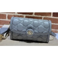 Gucci GG Matelassé small bag 724529 Gray 2023