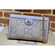Gucci Ophidia jumbo GG small shoulder bag 503877 Lilac 2023