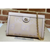 Gucci Ophidia jumbo GG small shoulder bag 503877 Pink 2023