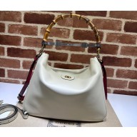 Gucci leather Diana large shoulder bag 746245 White 2023