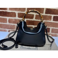 Gucci leather Diana small shoulder bag 746251 Black 2023