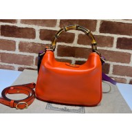 Gucci leather Diana small shoulder bag 746251 Orange 2023