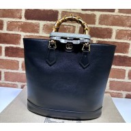 Gucci leather Diana medium tote bag 750394 Black 2023
