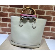 Gucci leather Diana medium tote bag 750394 White 2023