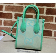 Gucci jumbo GG mini tote bag 671623 Green 2023