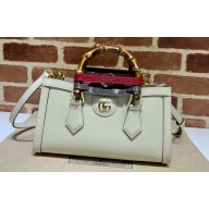 Gucci leather Diana small shoulder bag 735153 White 2023